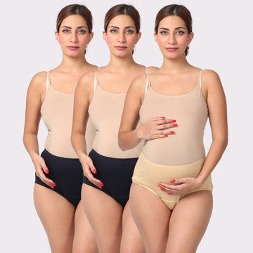 Pack Of 3 Maternity High Waist Incontinence Panty
