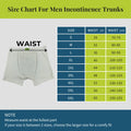 Size Chart For Men Incontinence Trunks