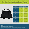 Size Chart For Men Incontinence Trunks