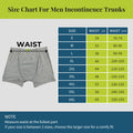 Size Chart For Men Incontinence Trunks
