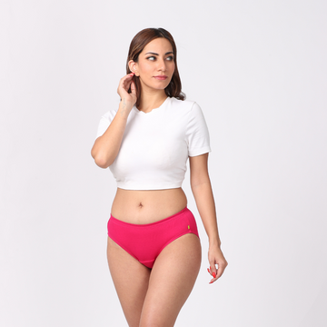Women's Incontinence Briefs-Dark Pink