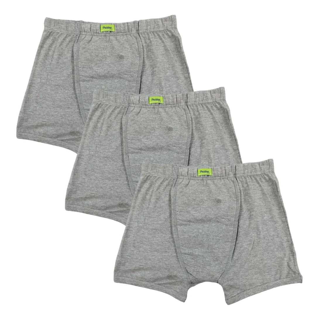 Men Incontinence Trunks Grey, Black & White