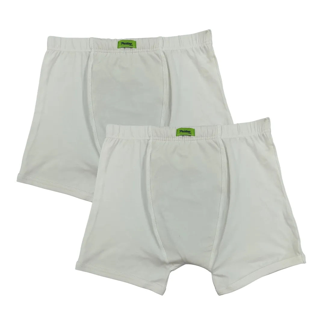 Men Incontinence Trunk Underwear White Pack Of 2