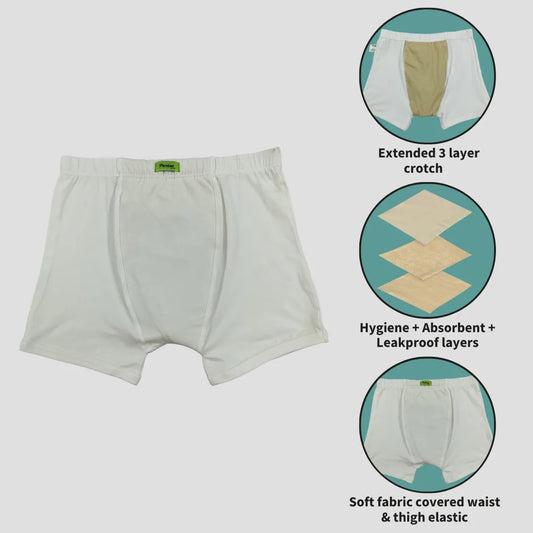 Men Incontinence Trunk Underwear Features