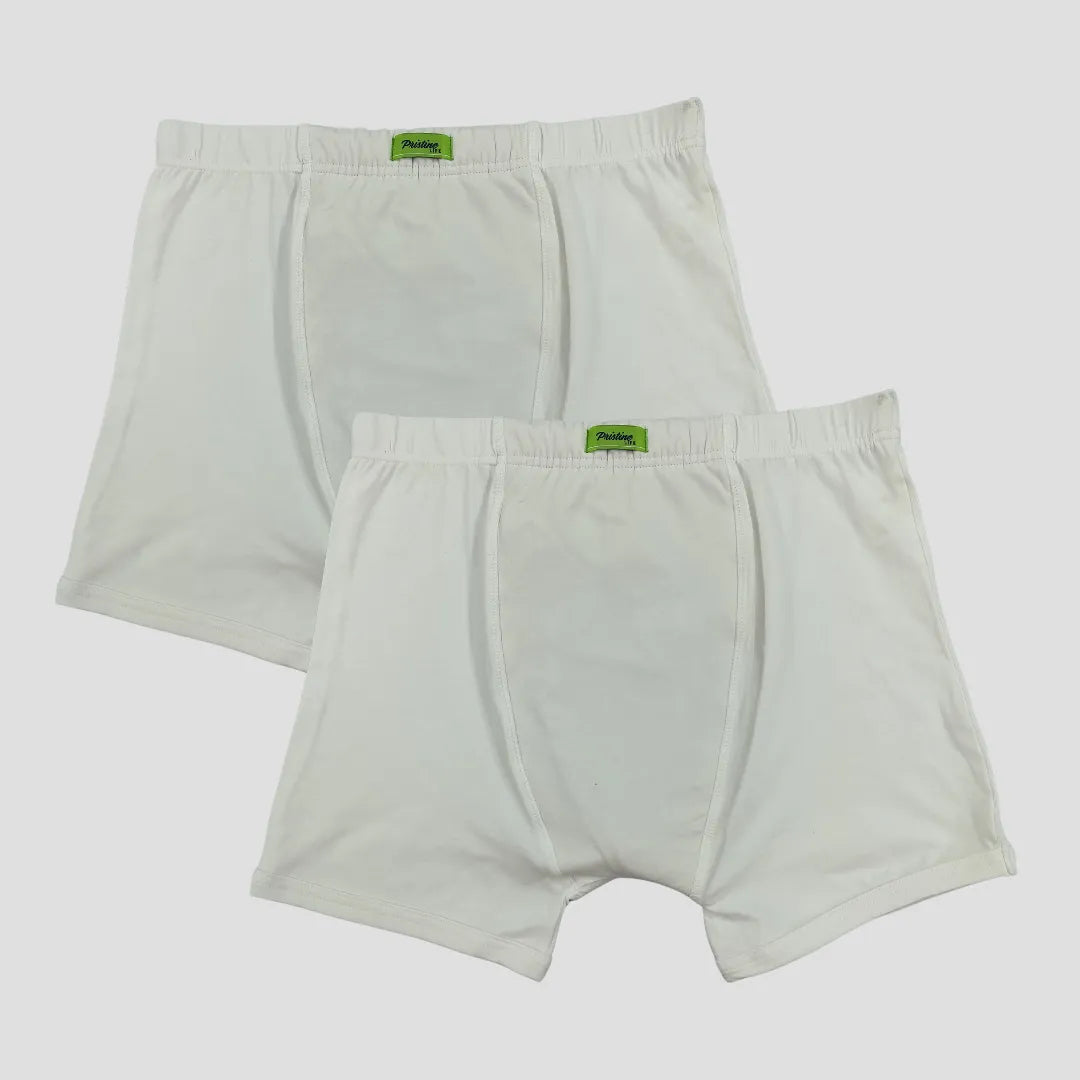 Men Incontinence Trunk Underwear White Pack Of 2