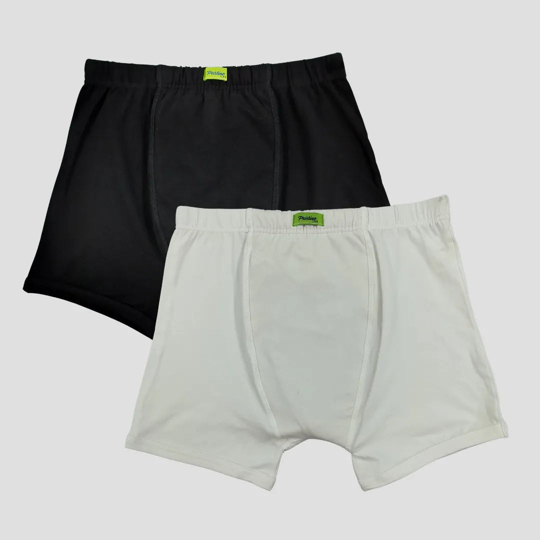 Men Incontinence Trunks Black & White
