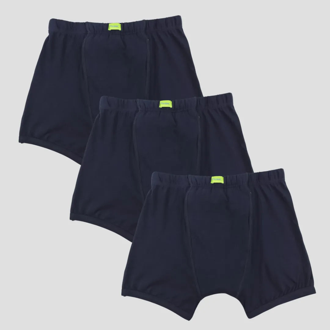 Men Incontinence Trunks Navy Blue Pack Of 3