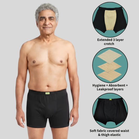 Men Incontinence Trunks Pack Of 2