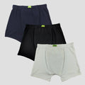 Men Washable Incontinence Trunks Navy Blue, Black & White
