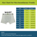 Size Chart For Men Incontinence Trunks