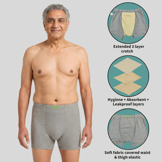 Men Incontinence Trunks Pack Of 3