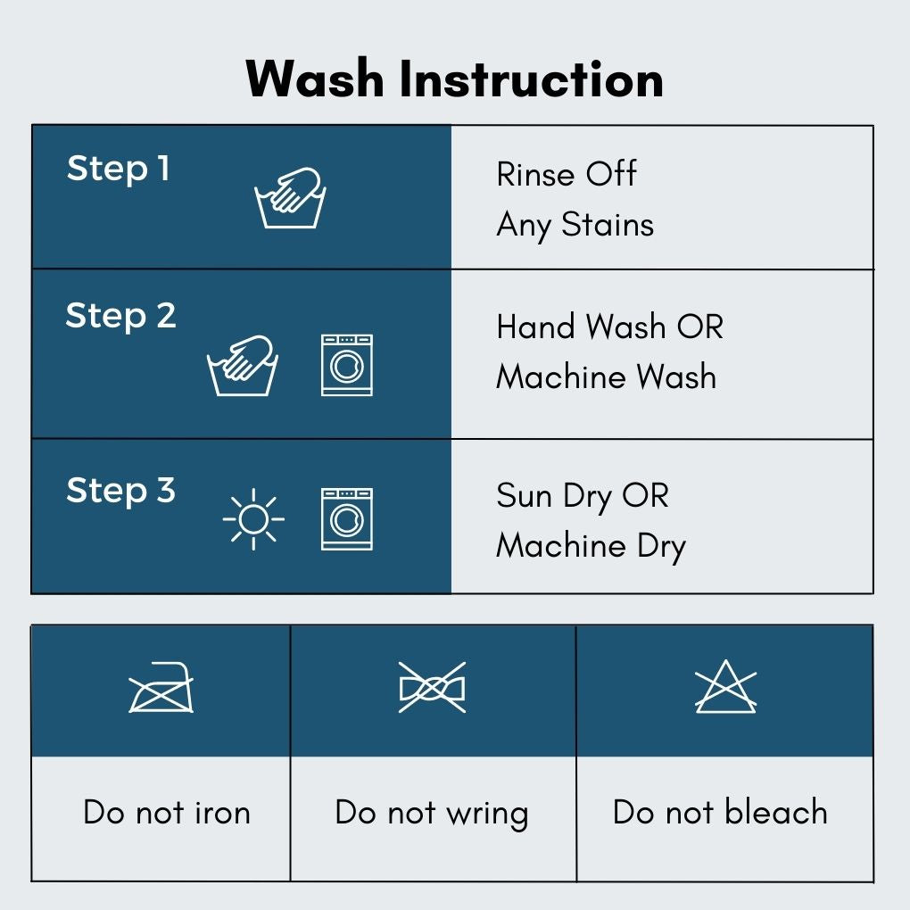 wash instruction<img>