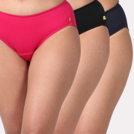 Washable Absorbent Urinary Incontinence Underwear for Women, Girl Bikini  Bladder Leak Proof Panties (25ml) 3 Pack